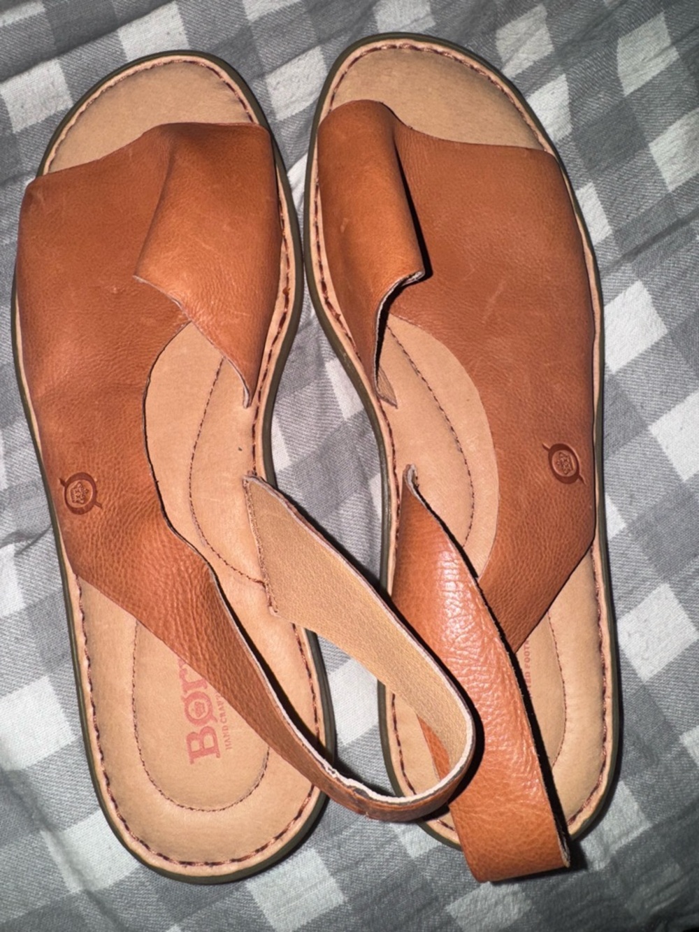 Born Tan Leather Slingback Sandals size 10 NWOT